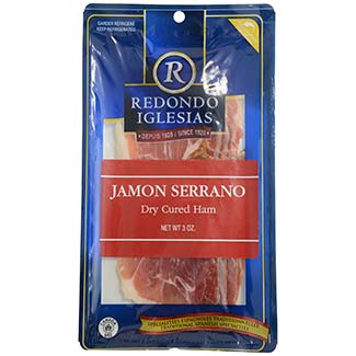 Jamon Serrano - Dry Cured Ham, Pre-Sliced